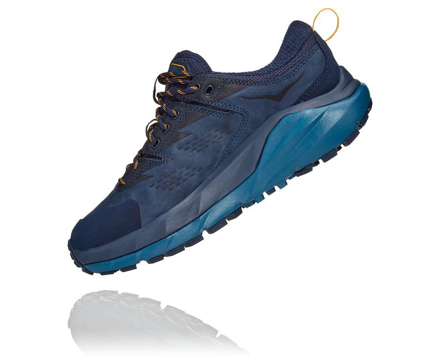 Zapatillas Trail Hoka One One Mujer - Kaha Bajas Gore-Tex - Azul Marino - UYA316275